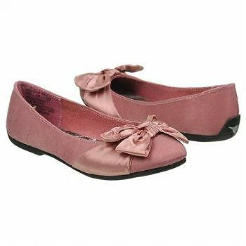 NEW Girl's Rocket Dog "Marlie" - WAS $40! - satin pink flat with bow on toe - Image 1 of 2
