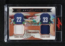 2021 Leaf Art of Hockey Retired Remnants Relics Bronze /45 Daniel Sedin Henrik