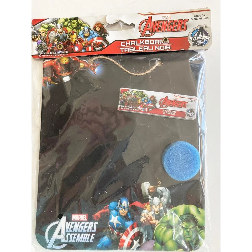 Marvel Avengers Montar Tablero de Borrado en Seco Favores Hulk Iron Man Capitán América Foto 1 de 1