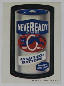 Wacky Package 3rd Series Neveready to Throw Away Vintage Sticker - Picture 1 of 1