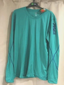 *SPECIAL PRICE* ladies man fit Zumba dance football jersey style green top - Picture 1 of 2