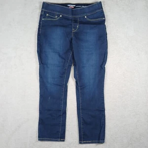 DENIZEN From Levi's Modern Pull-On Crop Jeans Women's 2 Blue Dark Wash Low Rise - Picture 1 of 12