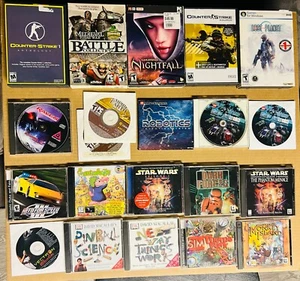 Lot 20 Vintage PC CD ROM Computer Games Counter Strike, Battle, Lego, Star Wars - Picture 1 of 7