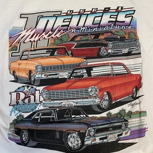 Deadstock Vintage USA-1 Deuces Muscle In Miniature Rat Attack Mouse T-Shirt XL - Picture 1 of 5