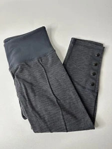 Lululemon Leggings Womens 6 Crop Gray Stretch Gym Running * - Picture 1 of 5
