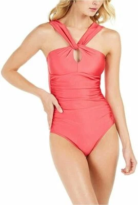 Traje de baño Calvin Klein de una pieza Santorini convertible tulipán brillo CG0MS745 6 Foto 1 de 4