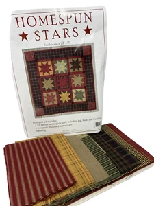 Rachel's of Greenfield Homespun Stars Quilt Kit 22" x 22" NEW - Picture 1 of 3