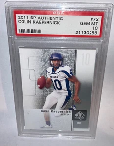 2011 SP auténtica tarjeta de novato Colin Kaepernick #72 radiocontrol PSA10 gema como nueva PSA 10 - Imagen 1 de 3