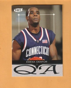 Emeka Okafor Connecticut Huskies 2004 SAGE HIT Q&A #Q5 UConn Bellaire Texas 6I - Imagen 1 de 2