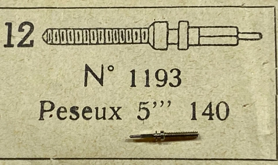 Winding stem Aufzugwelle PESEUX cal 290 140 141 142 143 144 145 146 147 299 1pcs - Image 1 of 1