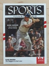 2021 Topps X Sports Illustrated #2 Duke Snider 1955 Red Stripes Parallel 16/70