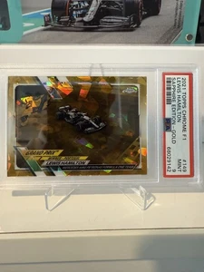 2021 Topps Chrome Sapphire F1 #149 Lewis Hamilton Gold /50 PSA 9 - Bild 1 von 2