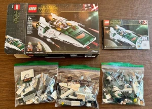 Lego 75248 Disney Star Wars Resistance A-Wing Starfighter scatola completa personaggi - Foto 1 di 2