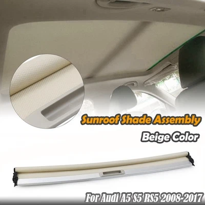 Cubierta de parasol panorámica beige cortina techo corredizo para Audi A5 Quattro 08 2009-2017 Foto 1 de 4