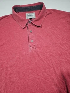 Flag & Anthem Herren XL Poloshirt Rosa Baumwollmischung Kurzarm Knopf Golf  - Bild 1 von 8