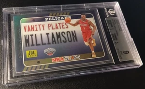 2020-21 Panini NBA Hoops #1 Vanity Plates Holo Zion Williamson BGS 9 - Bild 1 von 2