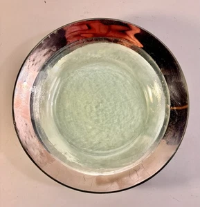 Annieglass Roman Antique Platinum 8.75" Salad Plates, Set/4, Vintage 1988 - Picture 1 of 9
