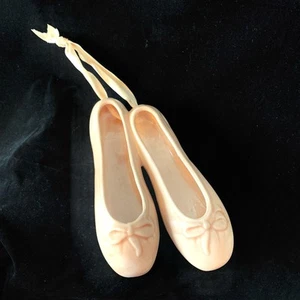 Vintage Ballet Slippers Ceramic Hanging Shoes Dancer Wall Art - Picture 1 of 6