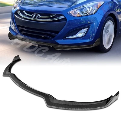 Parachoques delantero pintado de carbono para Hyundai Elantra GT 2013-17 hatchback alerón labio Foto 1 de 4