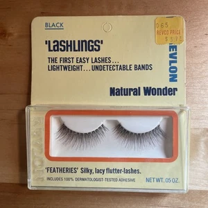 Pestañas negras vintage Revlon Natural Wonder Lashlings Featheries - Imagen 1 de 2