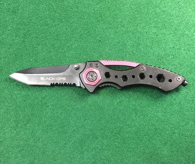 K. HANSOTIA & CO. Black OPS Folding Red/Black Knife Collectible EDC A-2 - Image 1 of 4