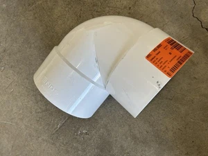 NDS 6P02 PVC 90-Degree Elbow Solvent Weld Fitting, 6-Inch, White READ! - Picture 1 of 6