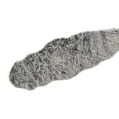 Alfombra de piel sintética Ashler, alfombra mullida peluda ultra suave de 2 X 6 pies de piel Foto 1 de 4