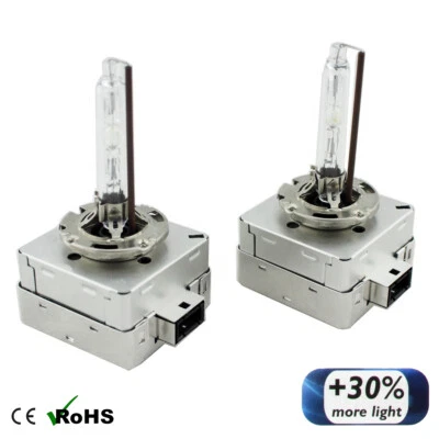 D1S +30% 5500K Xenon HID Bulbs OEM Replacement Headlight 3900LM (PAIR) - Image 1 of 4