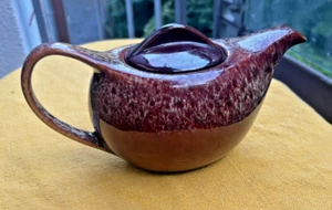 Dappled Brown Kernewek Cornwall 70er Jahre Vintage Teekanne - Made in England - Bild 1 von 6