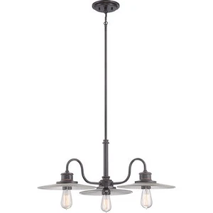 Quoizel Admiral 30" Chandelier 3 Light Fixture Imperial Bronze ADM5103IB - Picture 1 of 6