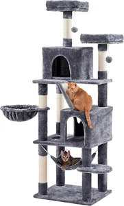 Cat Tree, 71.5In Cat Tower for Indoor Cats, Cat Tree with 2 Cozy Condos, 2 Padde - Picture 1 of 9