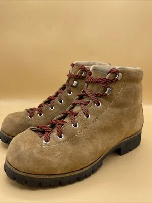 Vintage Vasque Leather Hiking Boots Mountaineering 6.5 C Made in Italy Walk Hike - Image 1 of 4