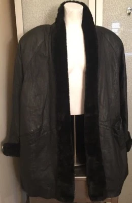 Women’s 20 Diana Marco Black Leather Jacket - Image 1 of 4