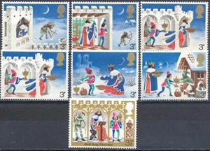 Gran Bretaña 1973 Yvert #702/07 Navidad Estampillada sin montar o nunca montada en muy buen estado - Imagen 1 de 1