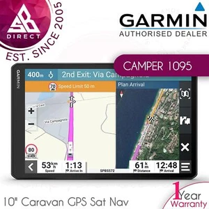 Garmin Camper 1095 10" Przyczepa kempingowa Kamper GPS Nawigacja satelitarna│UE Dożywotnie mapy + ruch drogowy - Zdjęcie 1 z 7