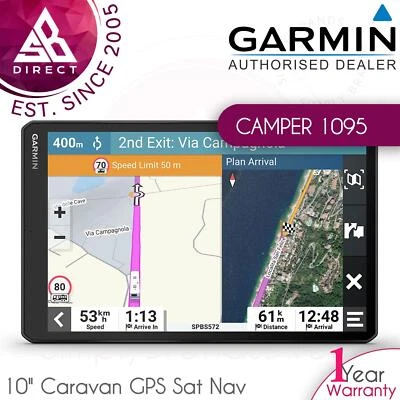 Garmin Camper2781cm 25.4cm Wohnwagen Wohnmobil GPS Sat Nav │ Eu Lebenslange Maps - Bild 1 von 4