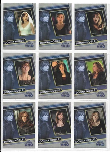 Doctor Who Serie 1-4: 9 Tarjetas The Companions Donna Noble Chase Set Casi Nuevo CD1-CD9 - Imagen 1 de 2