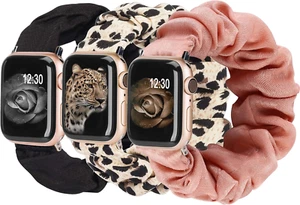3 PCS Compatible with Apple Watch Band Scrunchies 41Mm 40Mm 38Mm Cloth Soft Patt - Picture 1 of 7