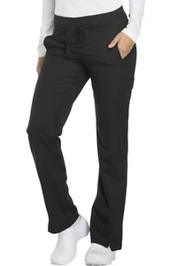 Dickies Scrubs #130 Elastic Waist Cargo Scrub Pant in "Black" Size M-Tall - Picture 1 of 3