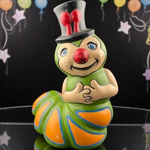 Vintage Gare Inc Raupe im Zylinderhut Clowngesicht rote Nase 1974 - Bild 1 von 9