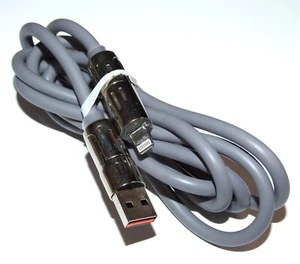 4 in 1 Multi-USB Heavy Duty Charging Cable - Apple, Android, USB, USBC - Gray - Picture 1 of 2