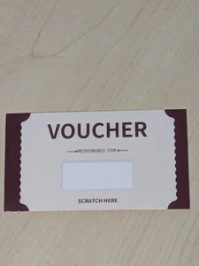 5 Stück Rubbelkarte Gutschein persönlicher Gutschein Karte Geschenkkarte - Bild 1 von 7