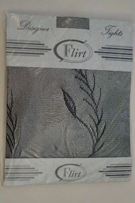 Flirt Nottingham Lace Designer Tights Black One Size