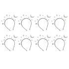  8 Pcs Shiny Star Headband Moon Hair Accessories Decorations Miss Rhinestones