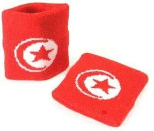 Set 2 Armbänder Handgelenk Schwamm Tunesien, Joggen, Tennis, Fußball - Bild 1 von 1