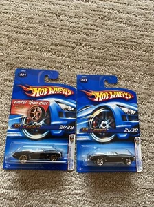 Hot Wheels 2006 1a edición #21 '69 Camaro negro juego de 2 con FTEs más rápido que nunca - Imagen 1 de 9