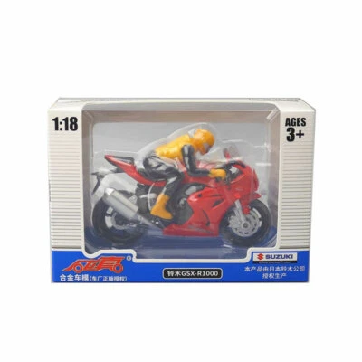 1/18 Scale Suzuki GSX-R1000 Motorcycle Model Diecast Vehicle Toy for Boys Red - Image 1 of 4