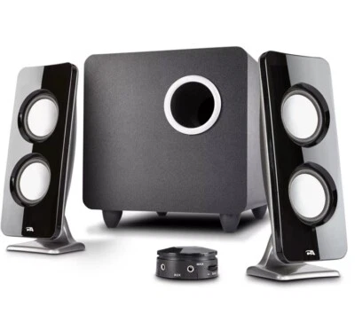 Cyber-Acoustics CA-3610 Speaker System 62W, w/ Aux Cable and Volume Control - Image 1 of 4