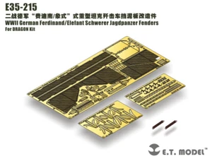 ET Model 1/35 E35-215 WWII German Ferdinand/Elefant Schwerer Jagdpanzer Fenders - Picture 1 of 3
