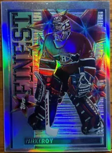 1995-96 Topps Mystery Finest Refractor RARE Patrick Roy #M22 READ DESCRIPTION - Picture 1 of 3
